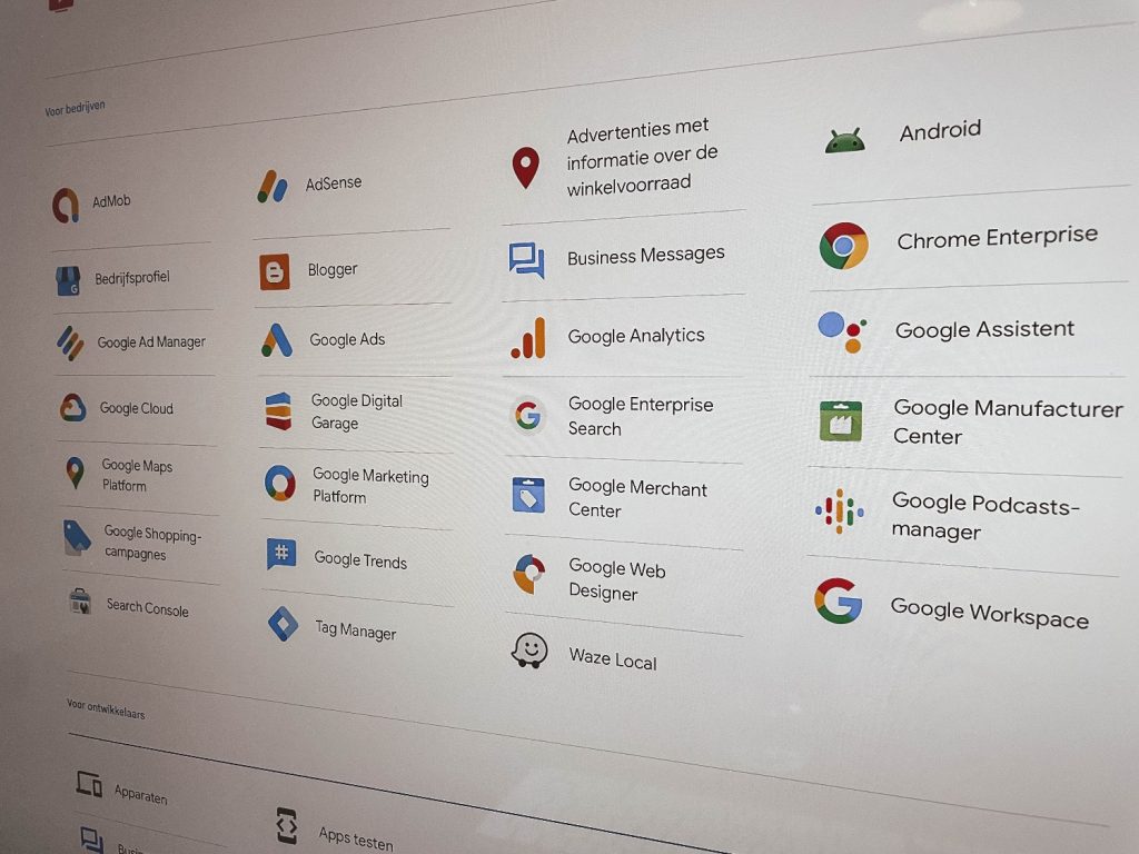 Gratis Google tools